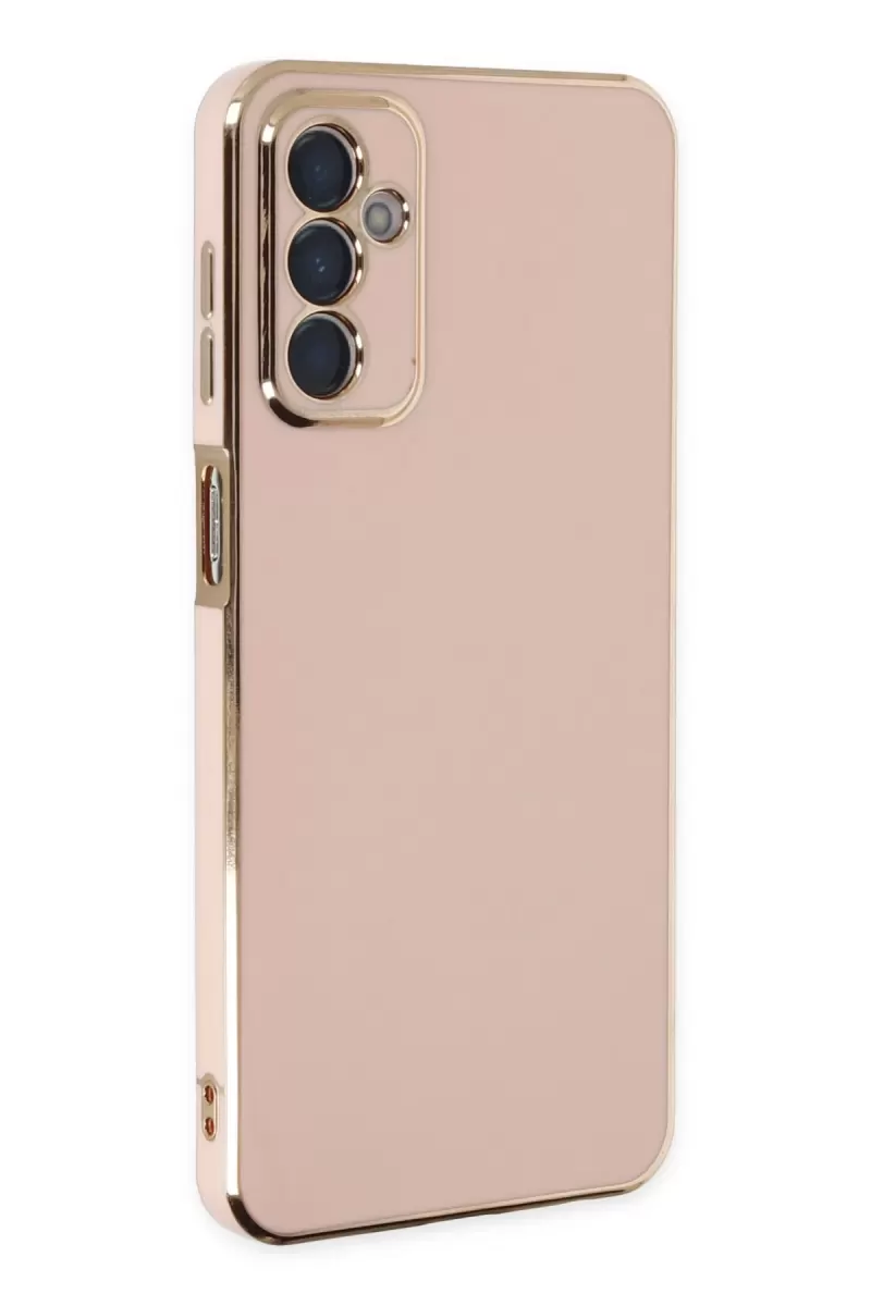 Newface Samsung Galaxy M23 Kılıf Volet Silikon - Pembe