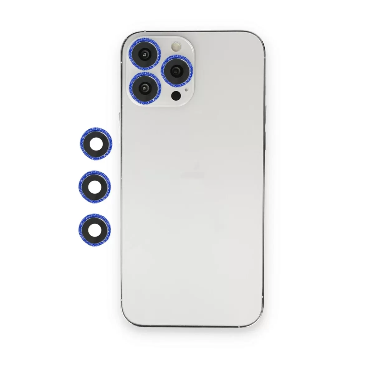 Newface Apple iPhone 12 Pro Max Shine Kamera Lens - Lacivert