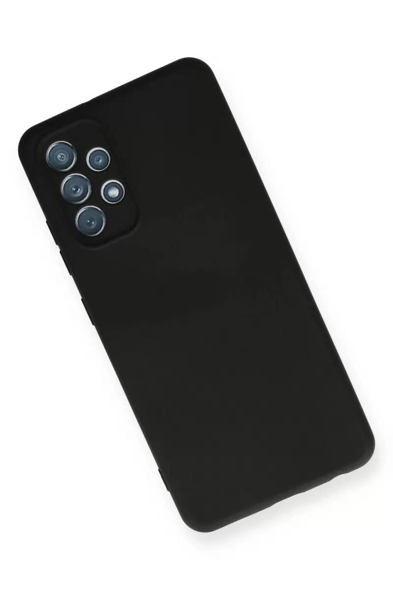 Newface Samsung Galaxy A32 Kılıf Nano içi Kadife Silikon - Siyah