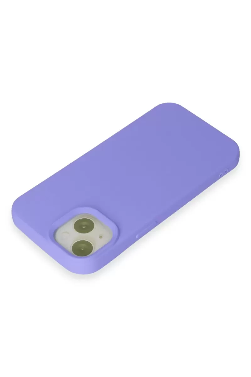 Newface Apple iPhone 15 Kılıf Nano içi Kadife Silikon - Lila