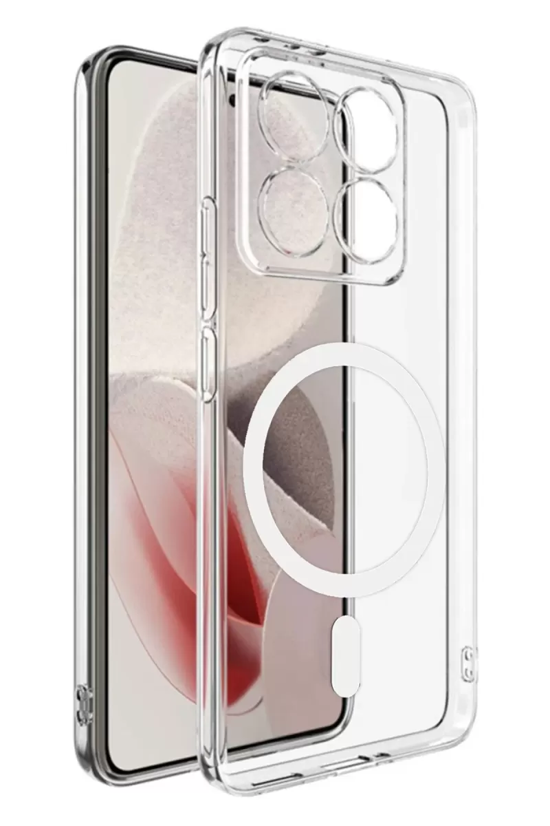 Newface Xiaomi Mi 14T Combo Sert Şeffaf Magsafe Kapak - Şeffaf
