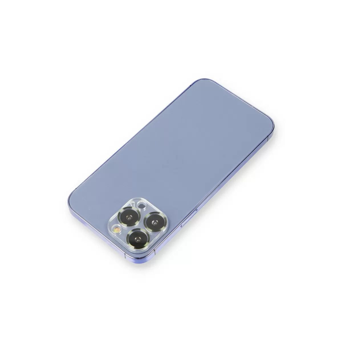 Newface Apple iPhone 13 Pro Metal Kamera Lens Koruma Cam - Koyu Yeşil