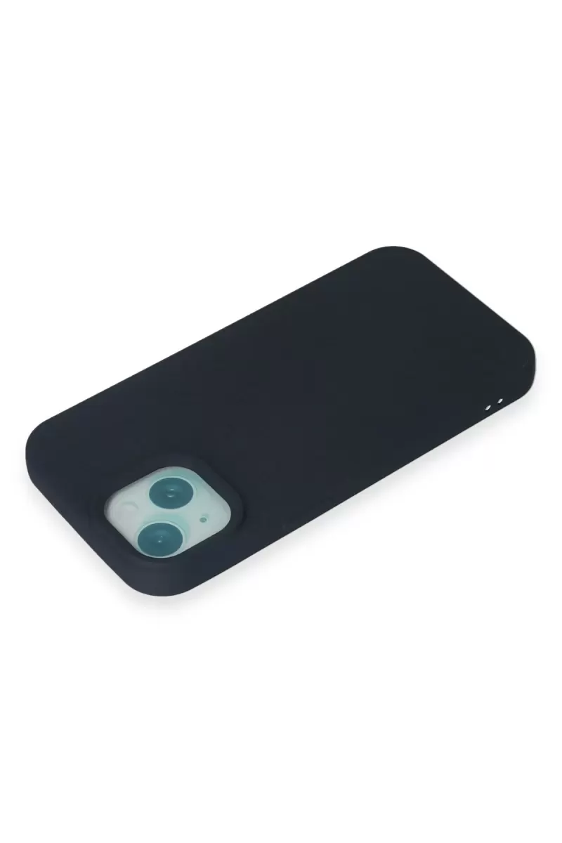 Newface Apple iPhone 15 Plus Kılıf Nano içi Kadife Silikon - Lacivert