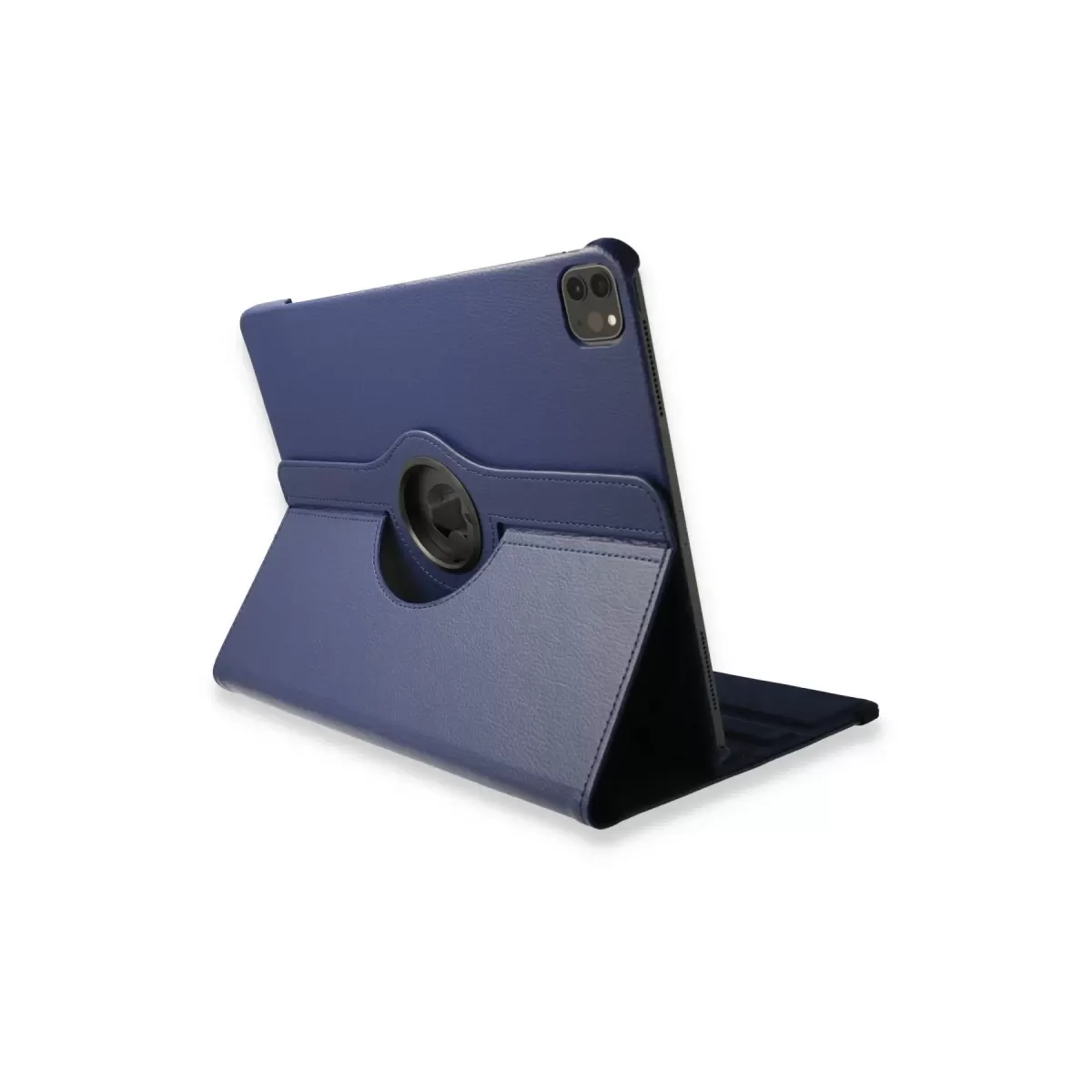 Newface Apple iPad Pro 12.9 (2021) Kılıf 360 Tablet Deri Kılıf - Lacivert