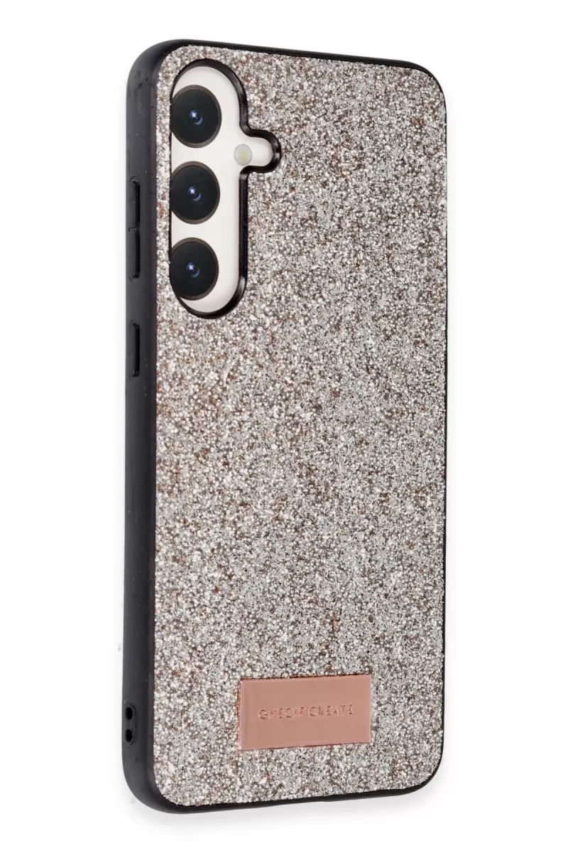 Onegif Samsung Galaxy A34 5G Bright Simli Kapak - Gold