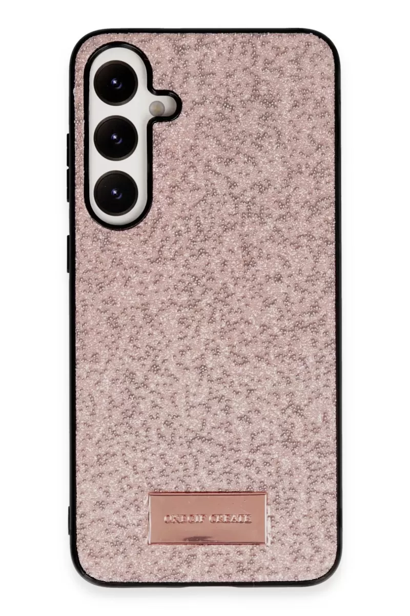 Onegif Samsung Galaxy A34 5G Bright Simli Kapak - Pembe