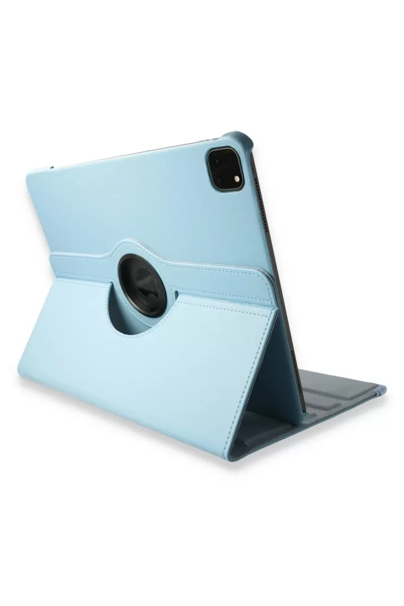 Newface Apple iPad Pro 12.9 (2021) Kılıf 360 Tablet Deri Kılıf - Turkuaz