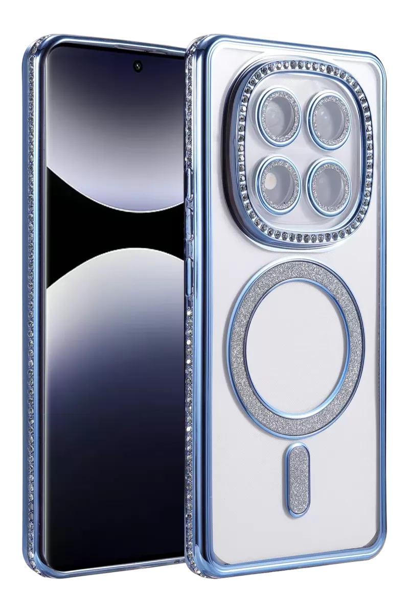 Newface Xiaomi Redmi Note 14 Pro 4G Joke Simli Magneticsafe Kılıf - Mavi