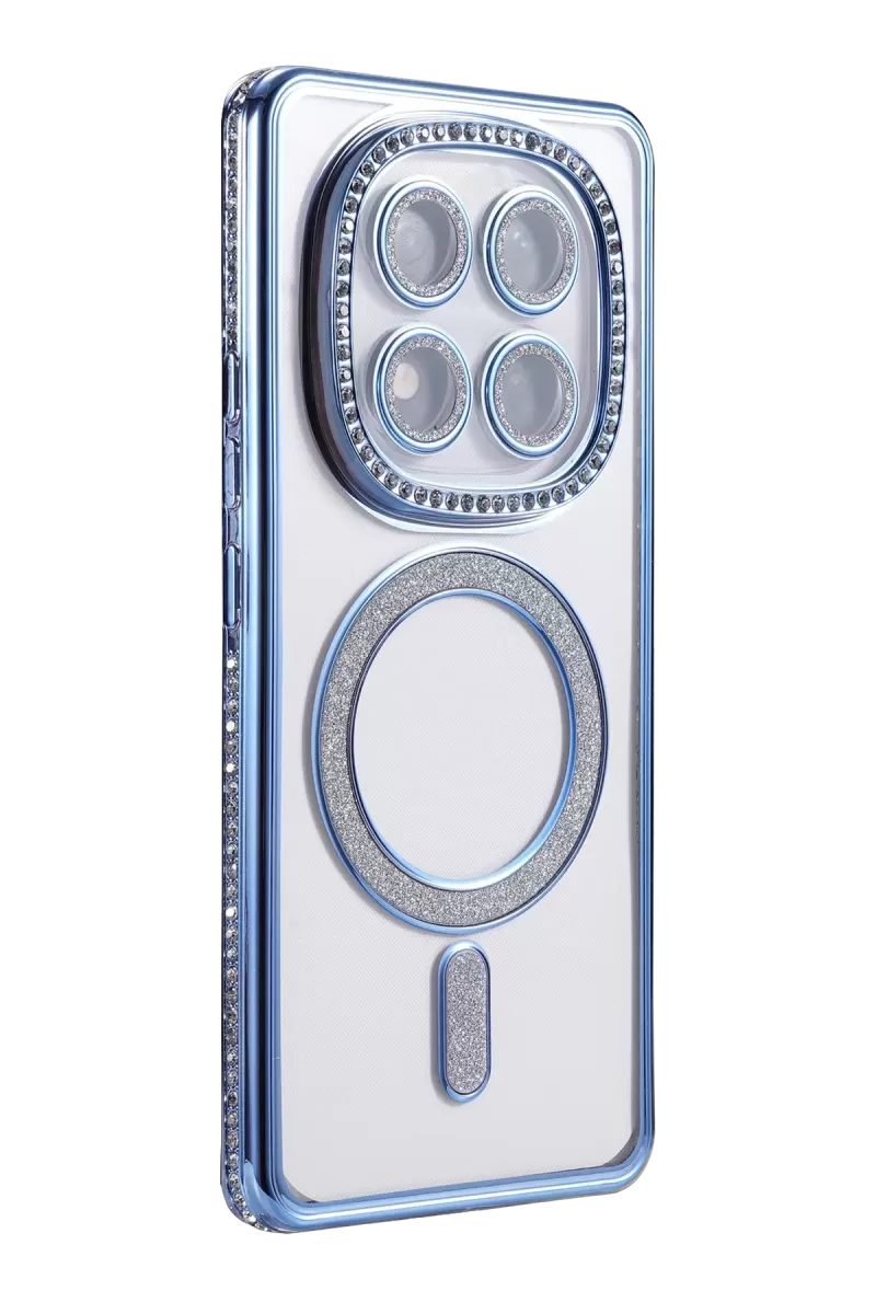 Newface Xiaomi Redmi Note 14 Pro 4G Joke Simli Magneticsafe Kılıf - Mavi