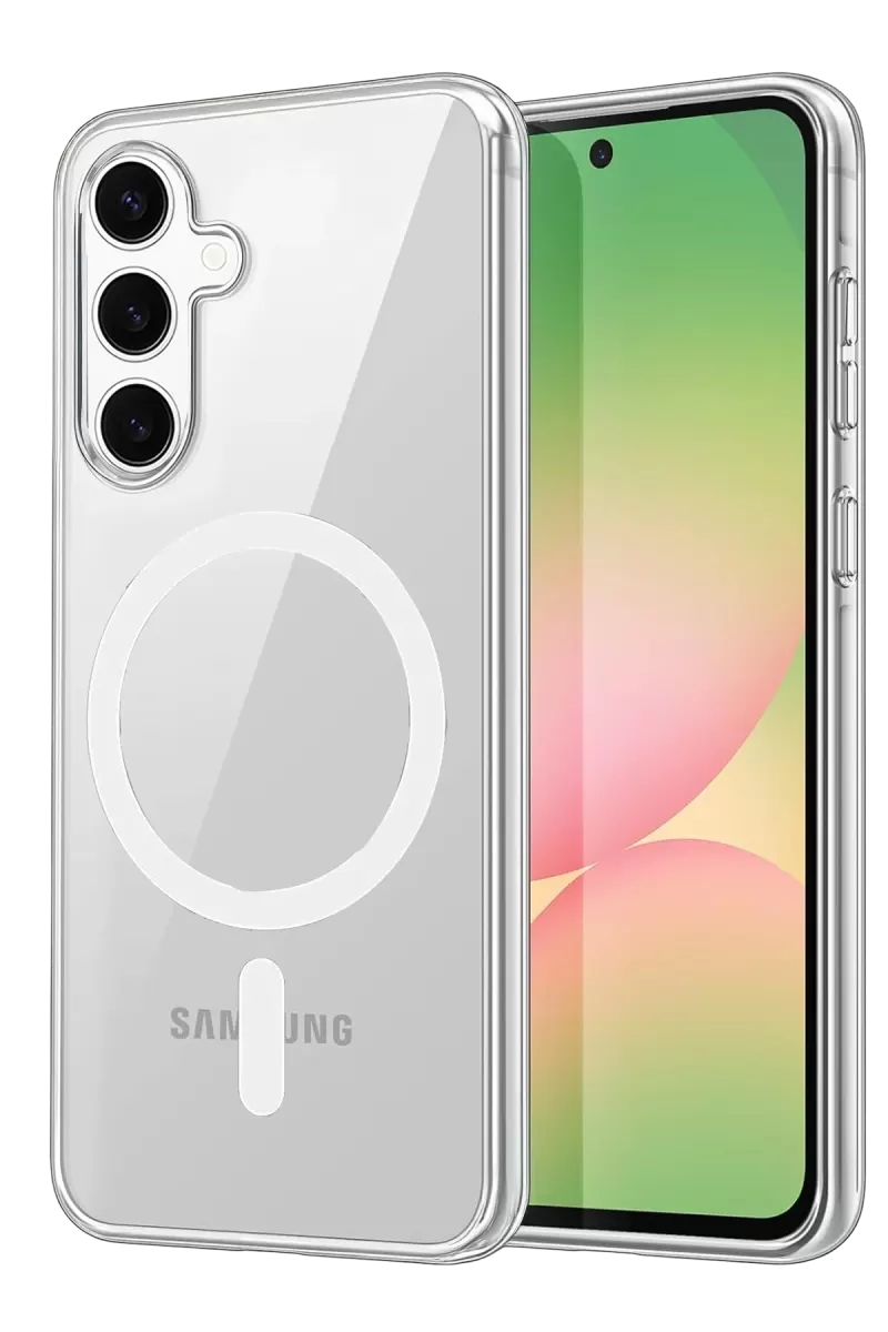Newface Samsung Galaxy A17 5G Combo Sert Şeffaf Magsafe Kapak - Şeffaf