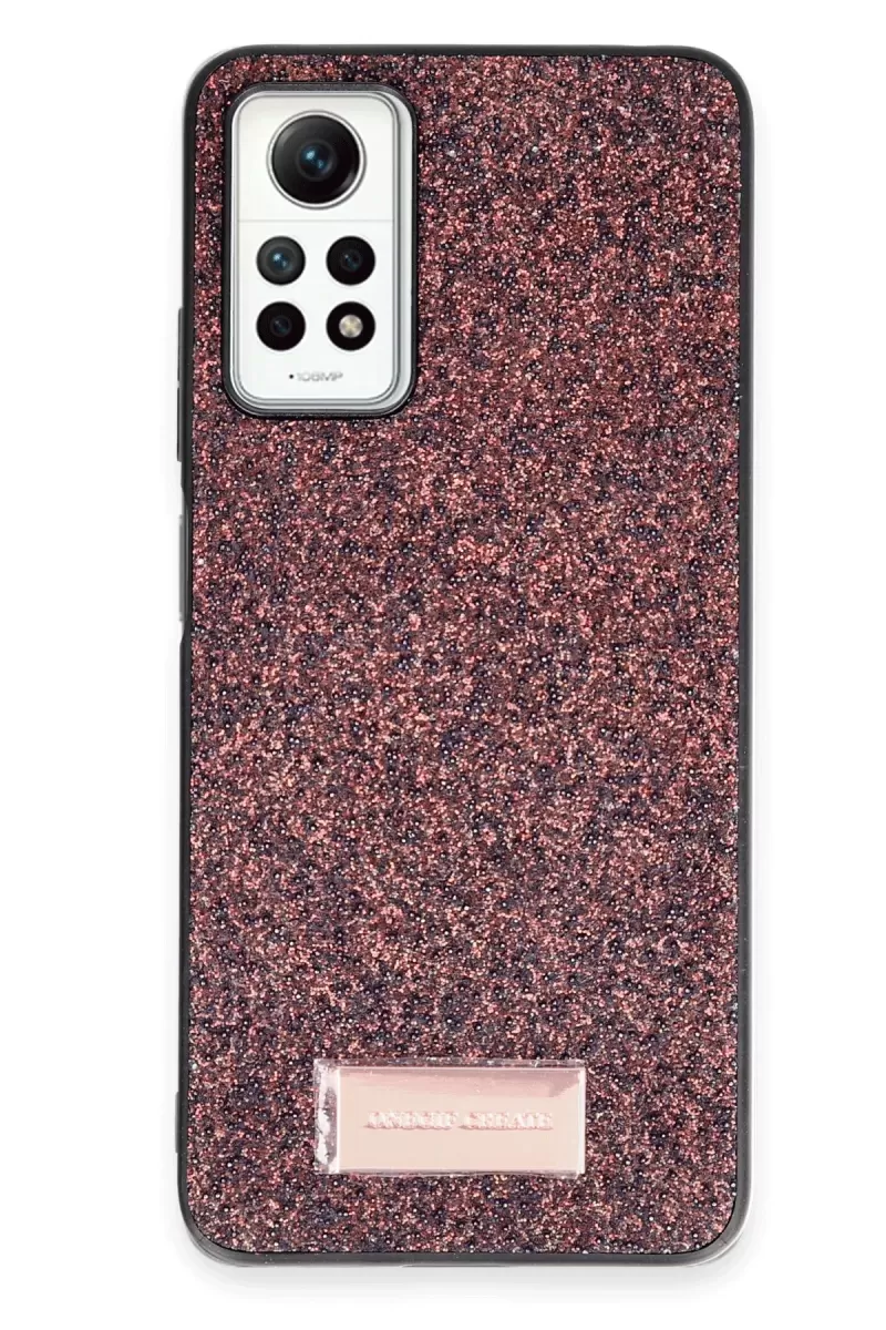 Onegif Xiaomi Redmi Note 12 Pro 4G Bright Simli Kapak - Derin Mor