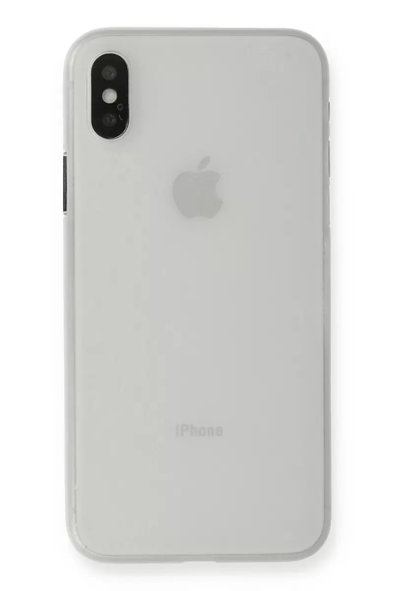 Newface Apple iPhone XS Max Kılıf PP Ultra İnce Kapak - Beyaz