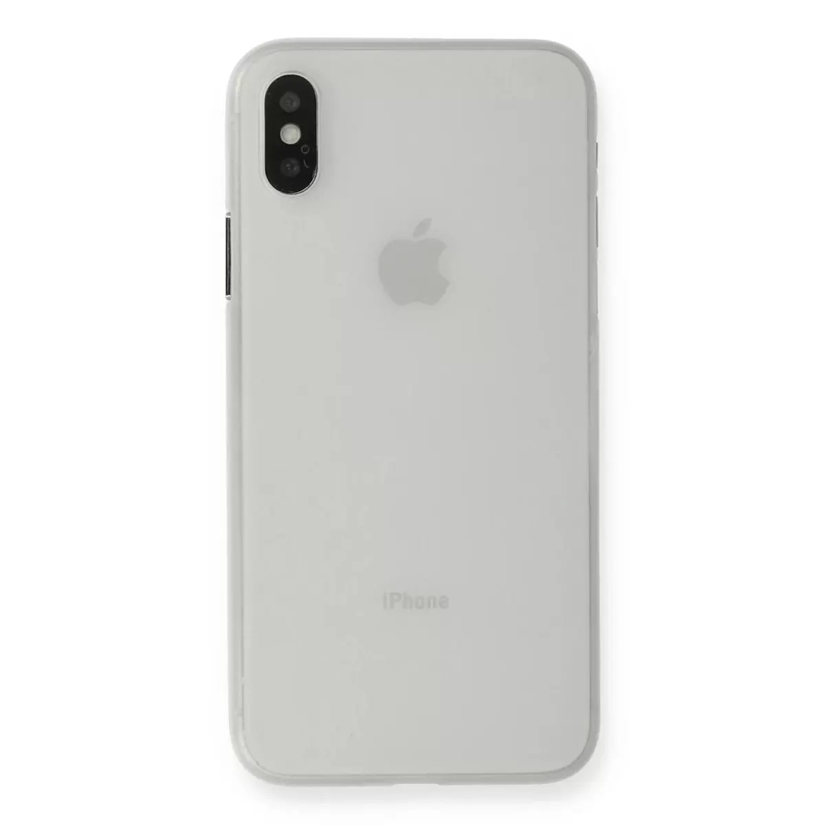Newface Apple iPhone XS Max Kılıf PP Ultra İnce Kapak - Beyaz