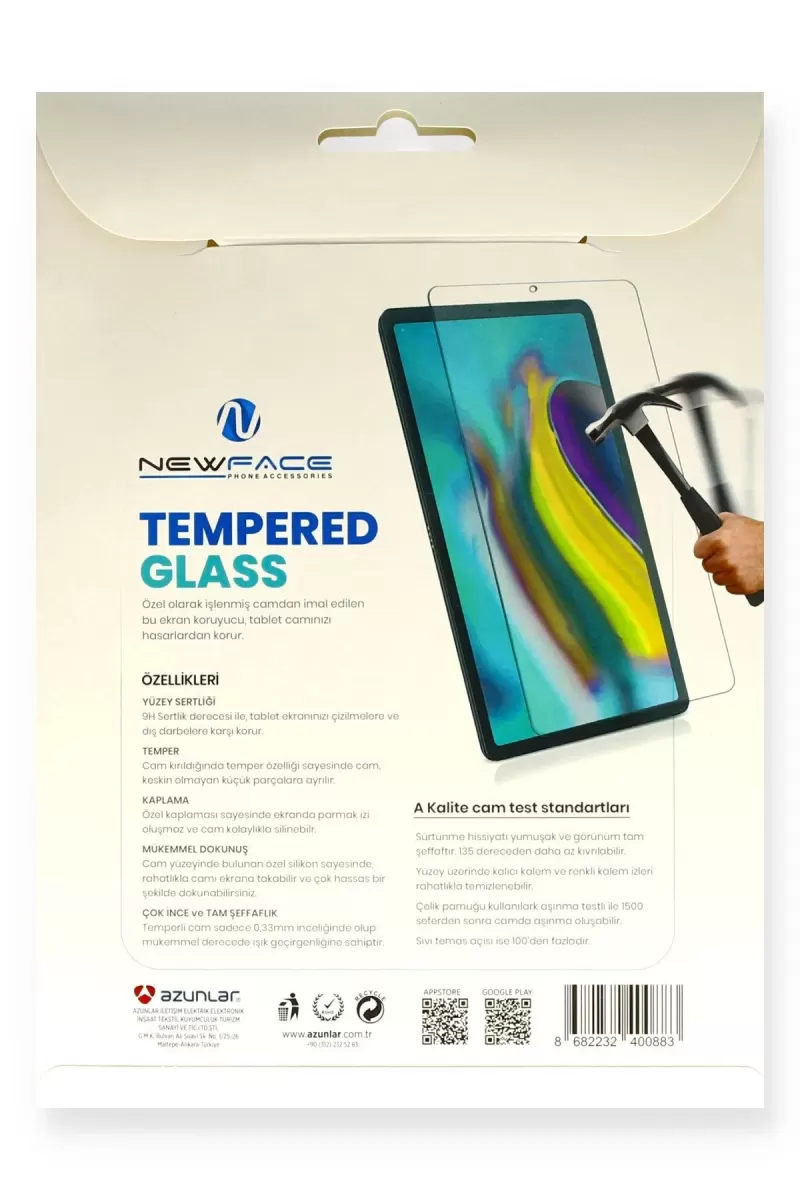 Newface Samsung Galaxy X510 Tab S9 FE 11 Tablet Cam Ekran Koruyucu