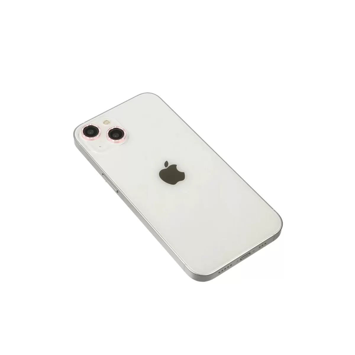 Newface Apple iPhone 14 Diamond Kamera Lens - Pembe