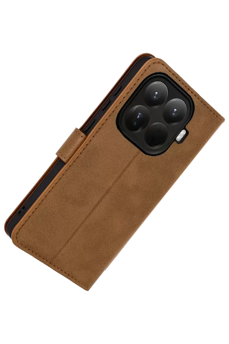 Newface Xiaomi Mi 15T Pro Trend S Plus Kapaklı Kılıf - Taba