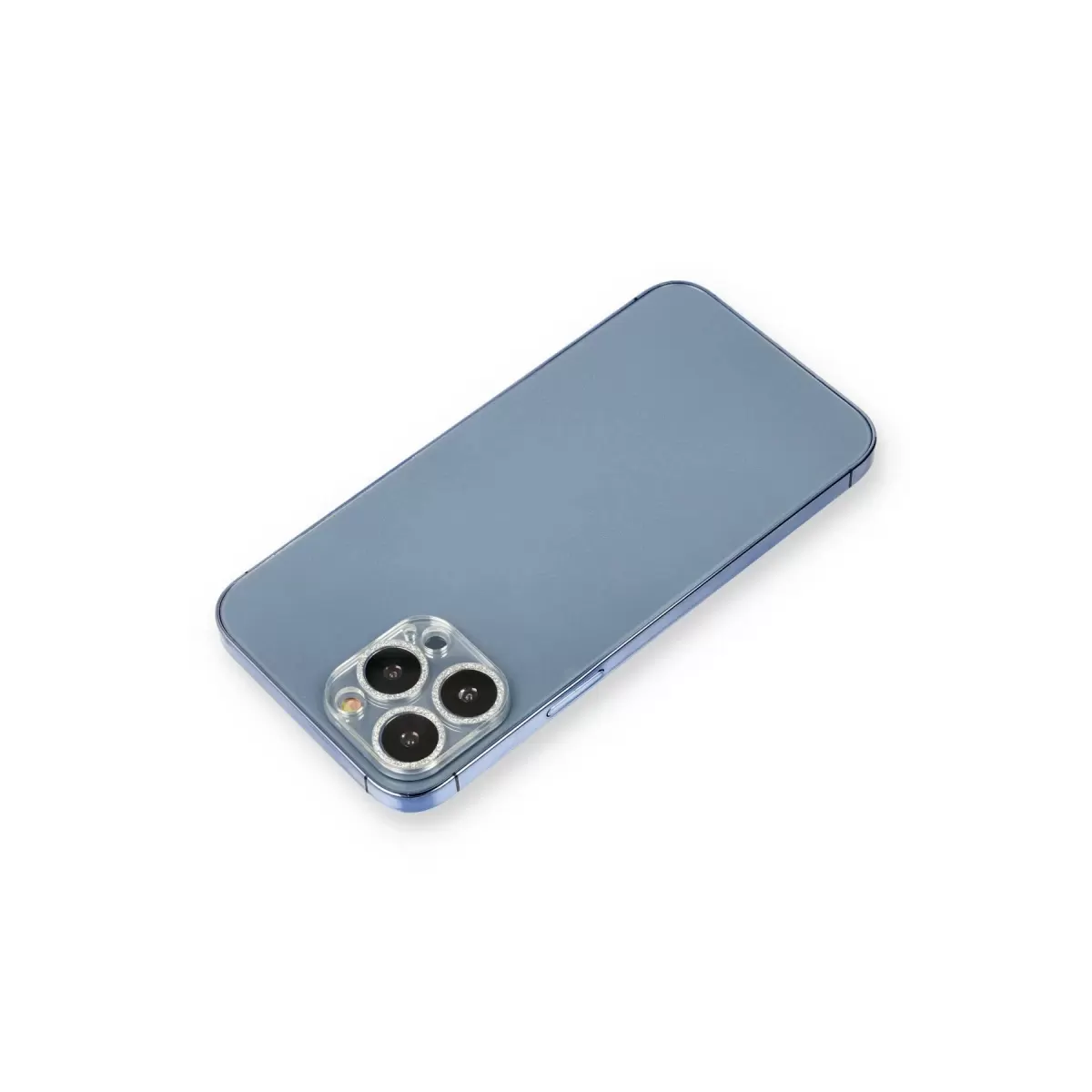 Newface Apple iPhone 12 Pro Max Shine Kamera Lens Koruma Cam - Gümüş