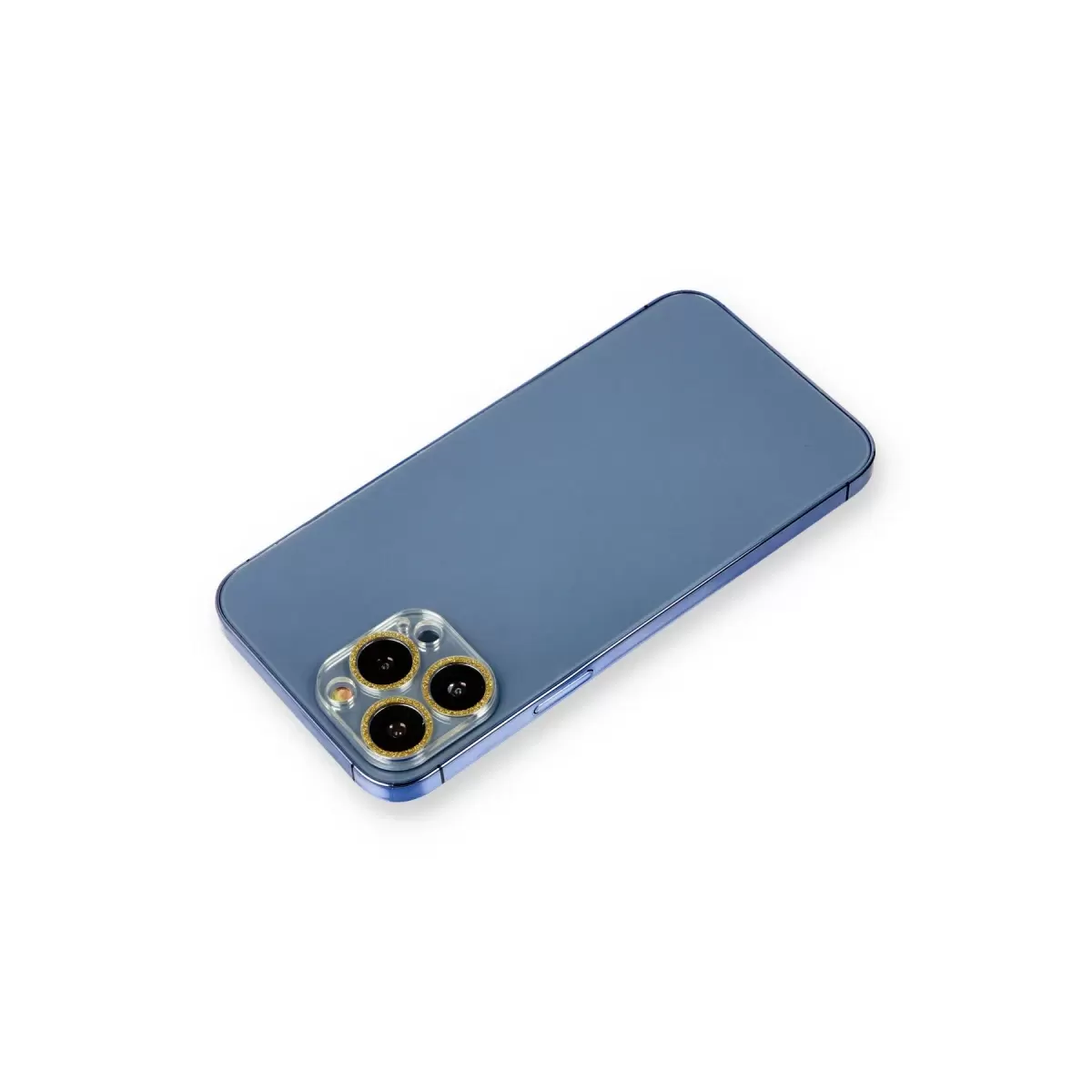 Newface Apple iPhone 12 Pro Max Shine Kamera Lens Koruma Cam - Gold