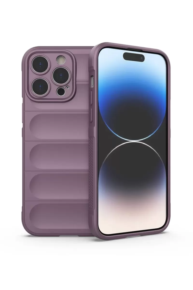 Newface Apple iPhone 13 Pro Kılıf Optimum Silikon - Mor