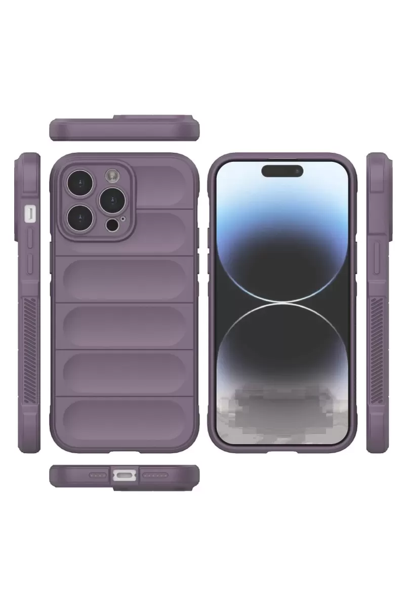 Newface Apple iPhone 13 Pro Kılıf Optimum Silikon - Mor