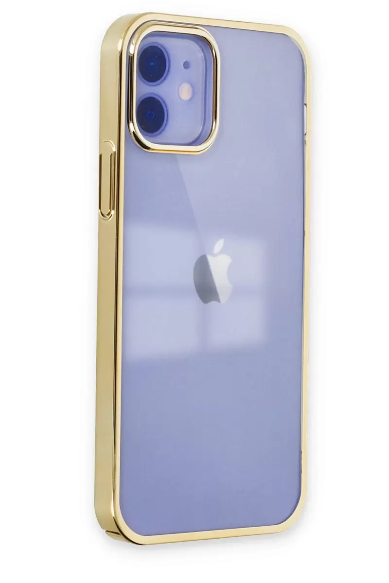 Newface Apple iPhone 12 Kılıf Element Silikon - Gold