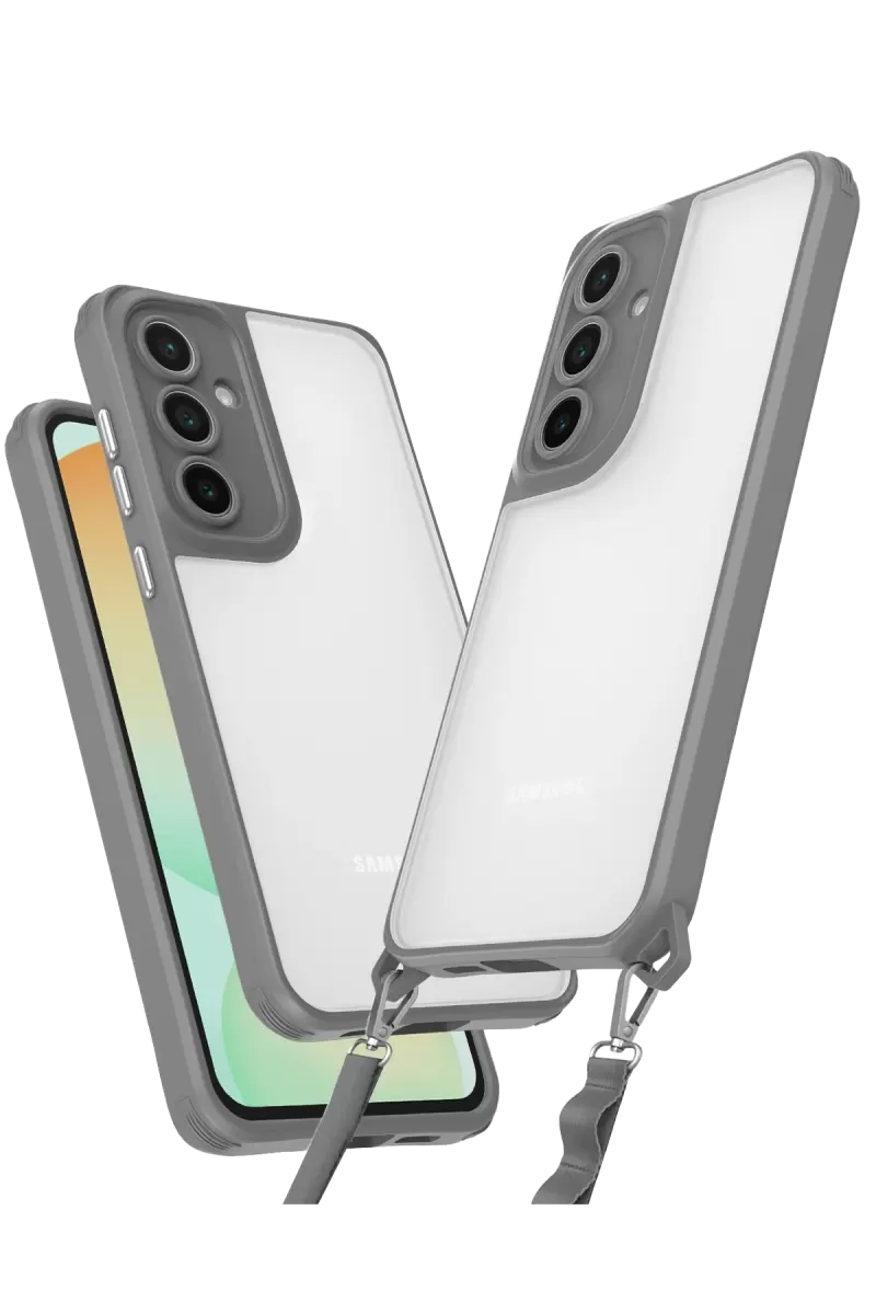 Newface Samsung Galaxy A55 5G Kılıf Penta Silikon Kılıf - Titan Gri