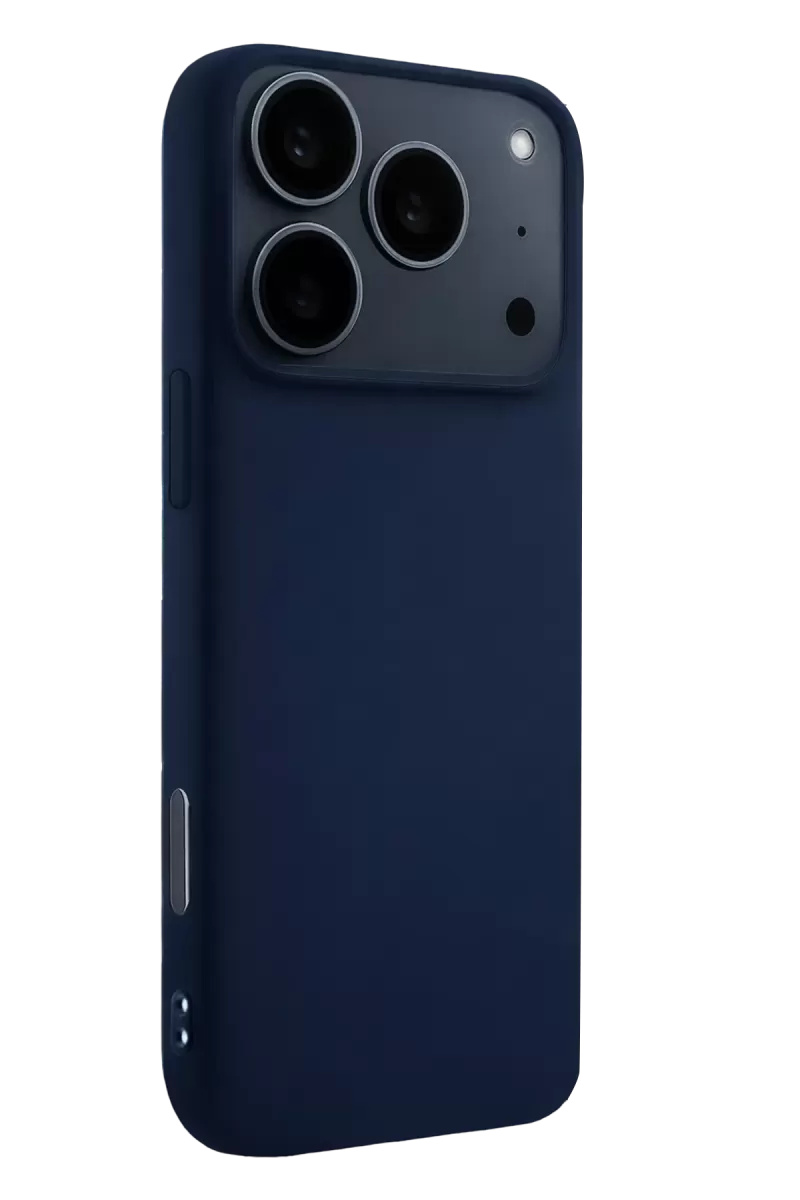 Newface Apple iPhone 17 Pro Max Nano içi Kadife Silikon - Lacivert