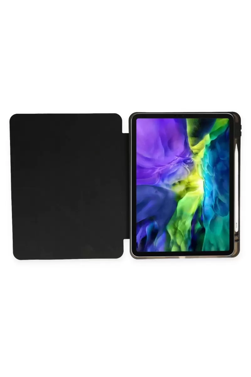 Newface Apple iPad Pro 11 (2021) Kılıf Kalemlikli Hugo Tablet Kılıfı - Siyah