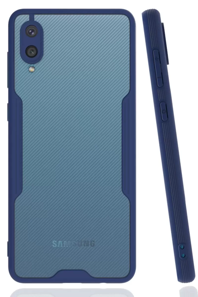 Newface Samsung Galaxy A02 Kılıf Platin Silikon - Lacivert