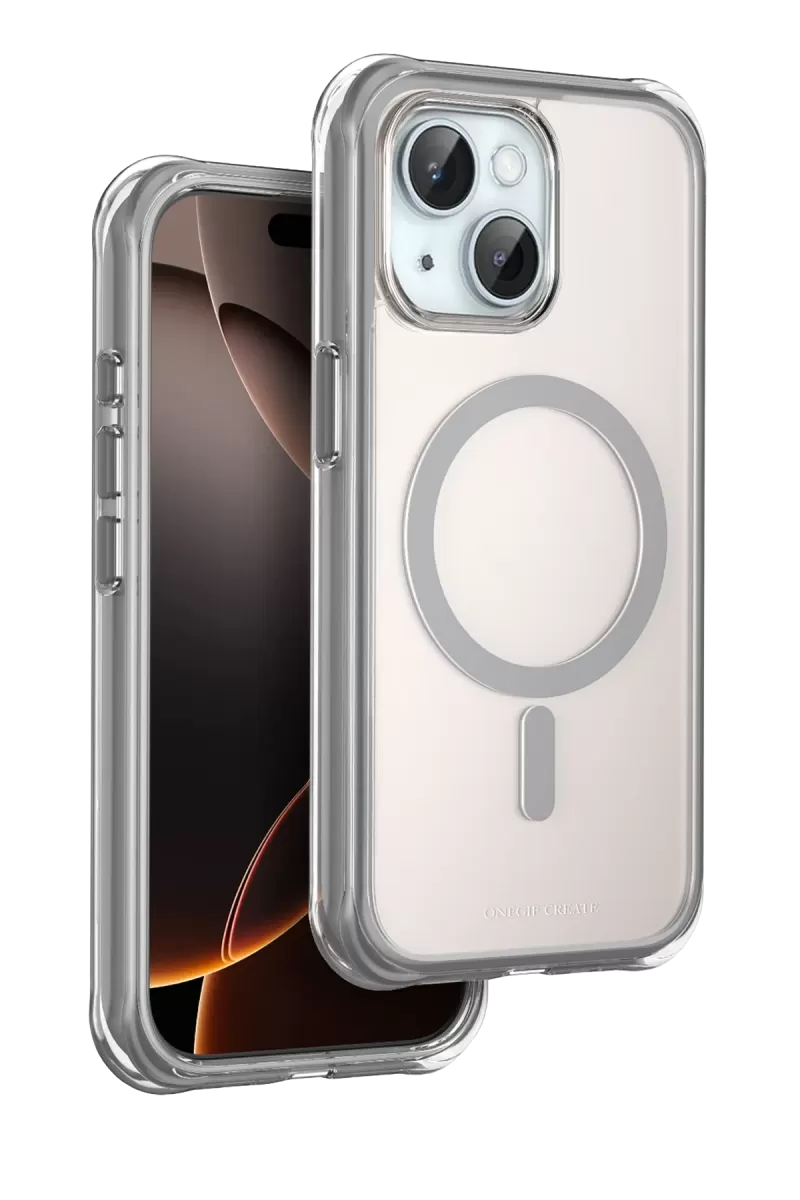 Onegif Apple iPhone 15 Hulk Magsafe Kapak - Titan Gri