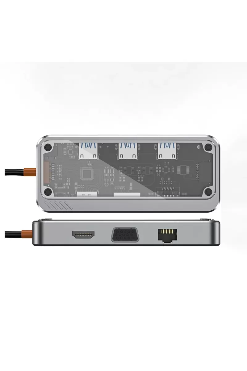 Newface Dönüştürücü 10in1 Hub SW10V - Gri