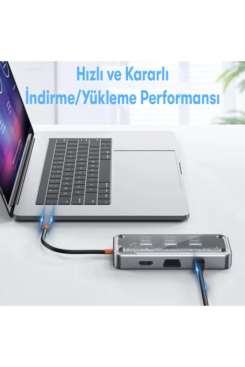 Newface Dönüştürücü 10in1 Hub SW10V - Gri