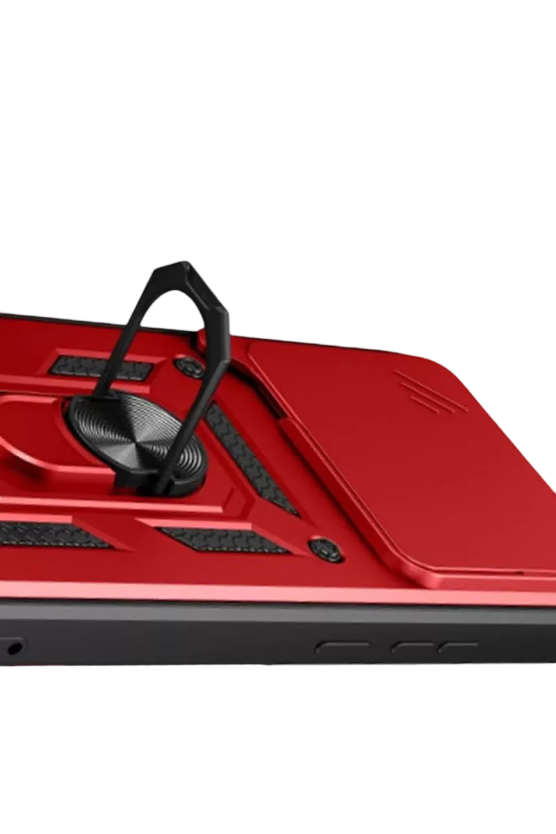 Newface Xiaomi Mi 15T Pro Pars Lens Yüzüklü Silikon - Kırmızı