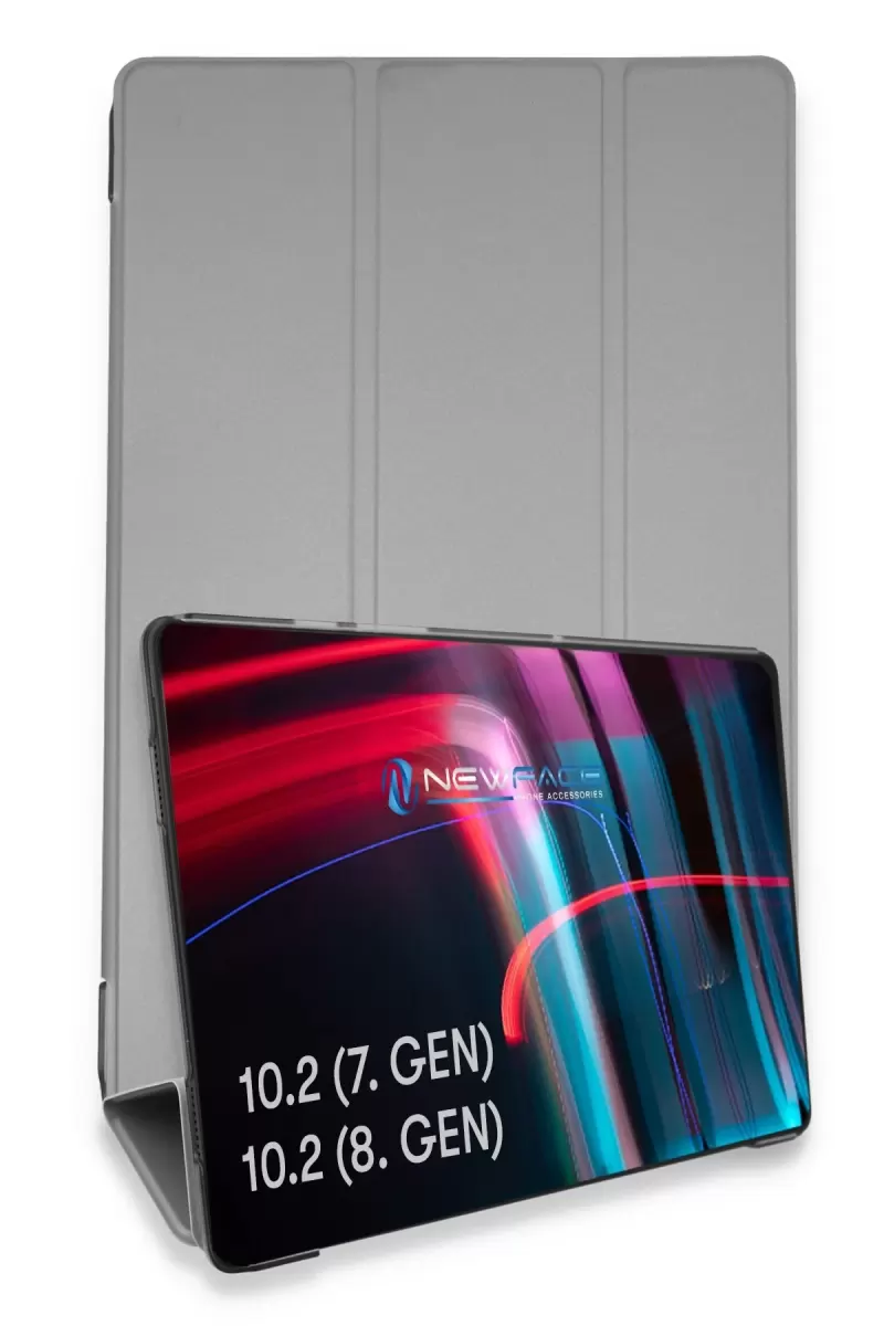 Newface Apple iPad 10.2 (7.nesil) Kılıf Tablet Smart Kılıf - Gri