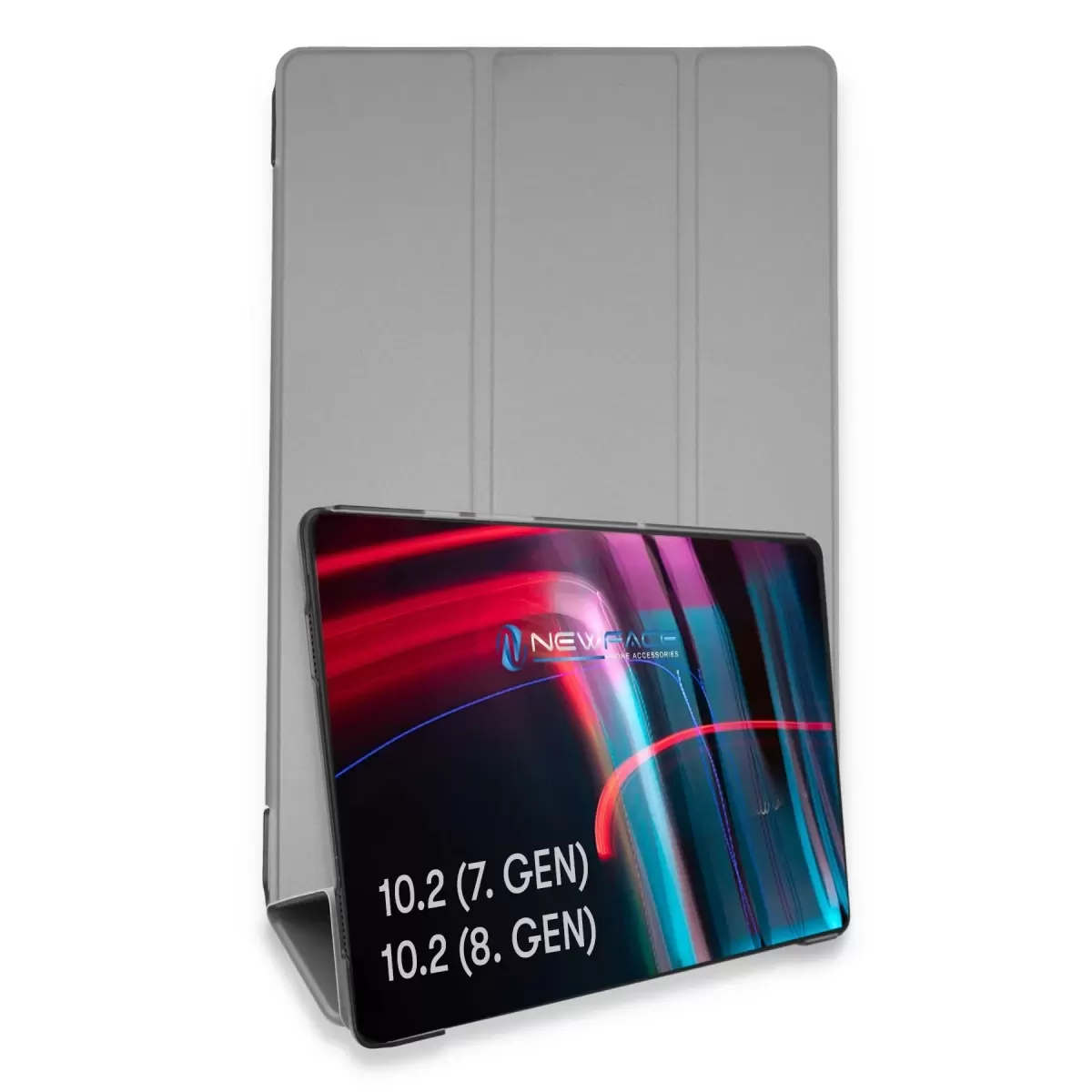 Newface Apple iPad 10.2 (7.nesil) Kılıf Tablet Smart Kılıf - Gri