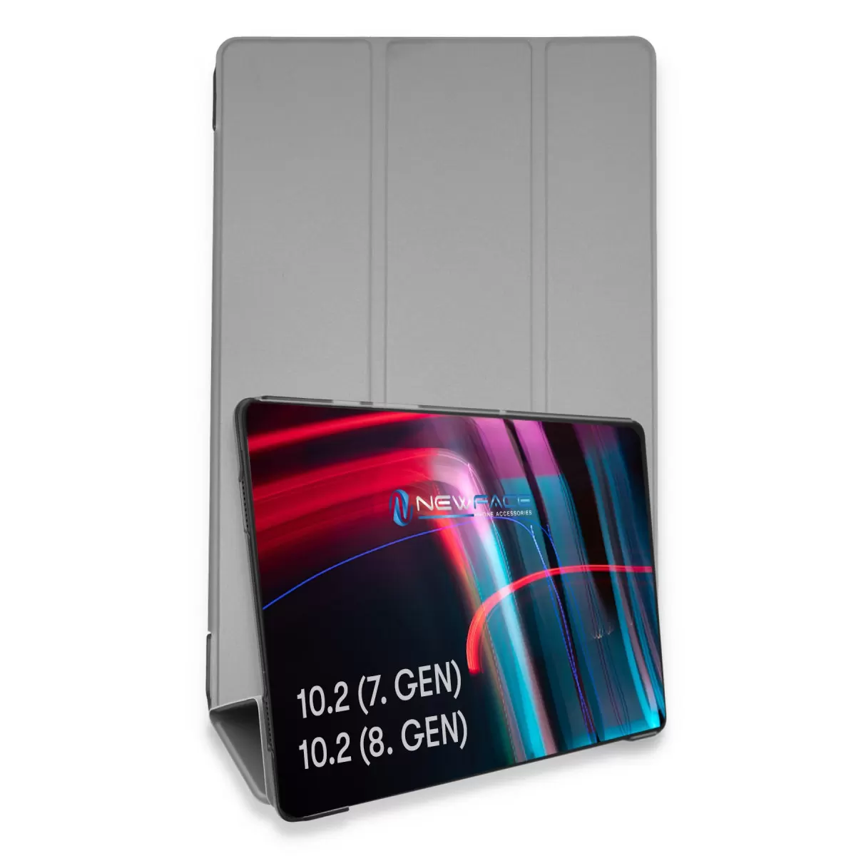Newface Apple iPad 10.2 (7.nesil) Kılıf Tablet Smart Kılıf - Gri