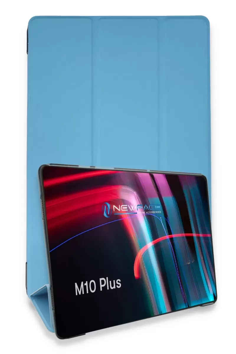 Newface Lenovo M10 FHD Plus X606F Kılıf Tablet Smart Kılıf - Mavi