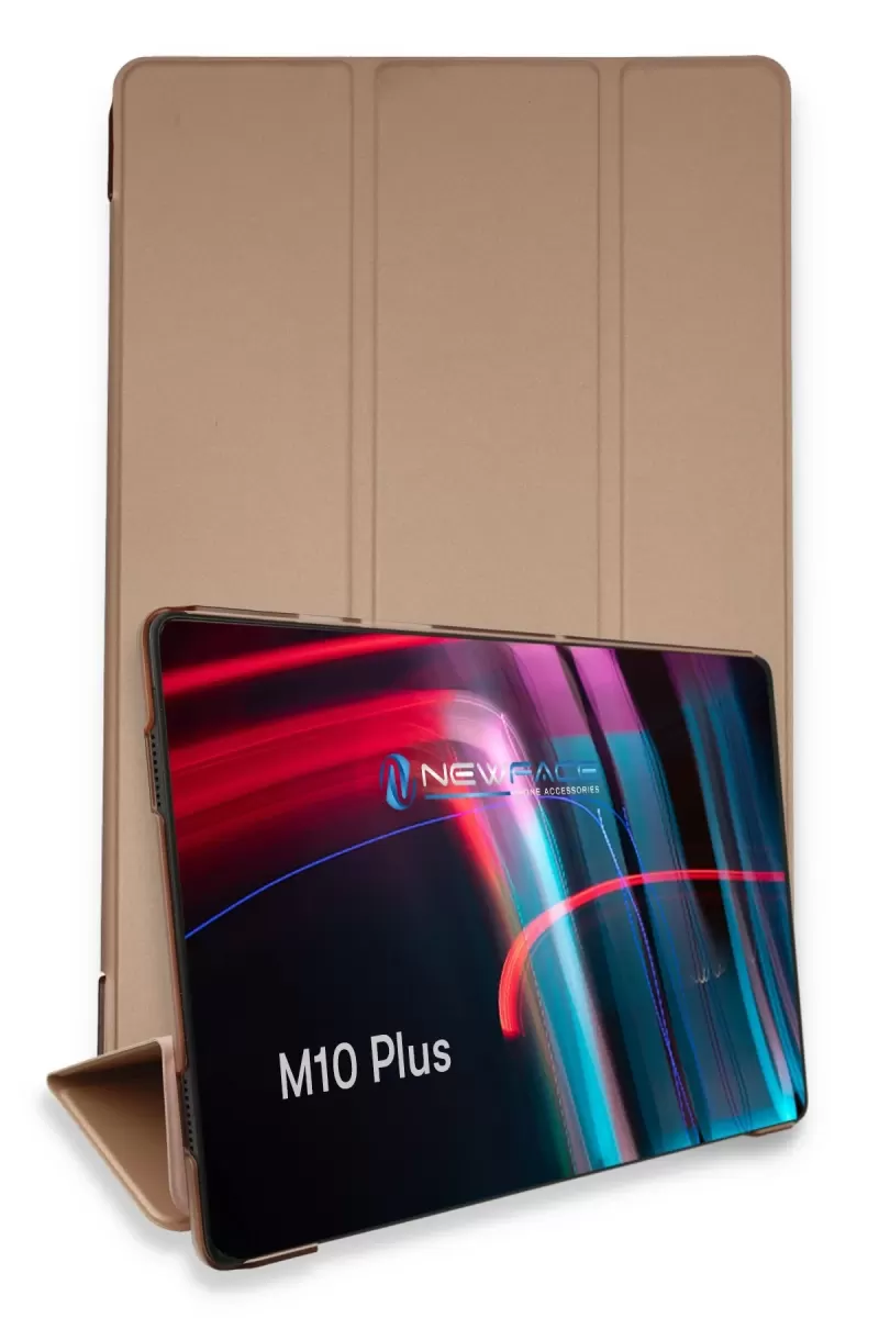 Newface Lenovo M10 FHD Plus X606F Kılıf Tablet Smart Kılıf - Rose Gold