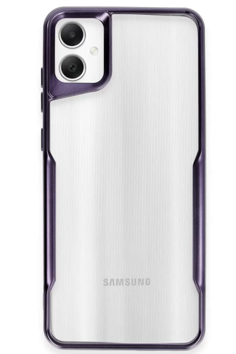 Newface Samsung Galaxy A06 Kılıf Boyi Silikon Kapak - Derin Mor