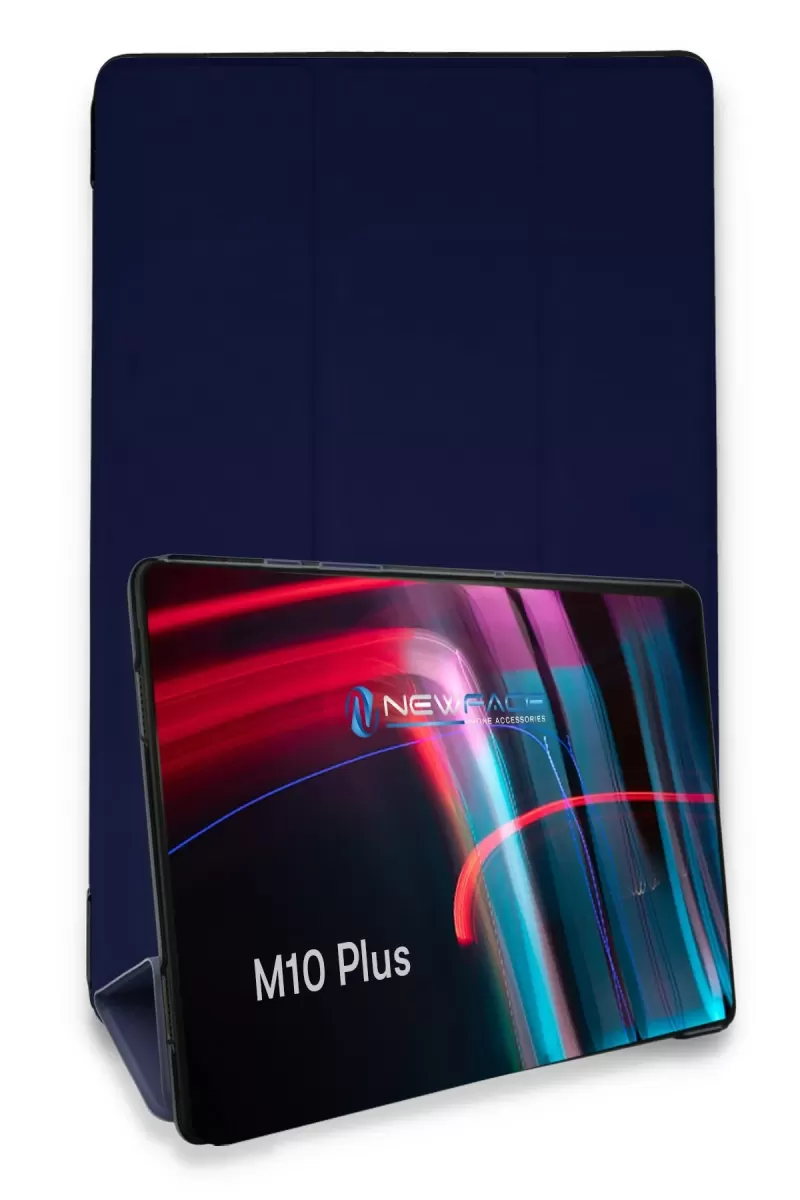 Newface Lenovo M10 FHD Plus X606F Kılıf Tablet Smart Kılıf - Lacivert
