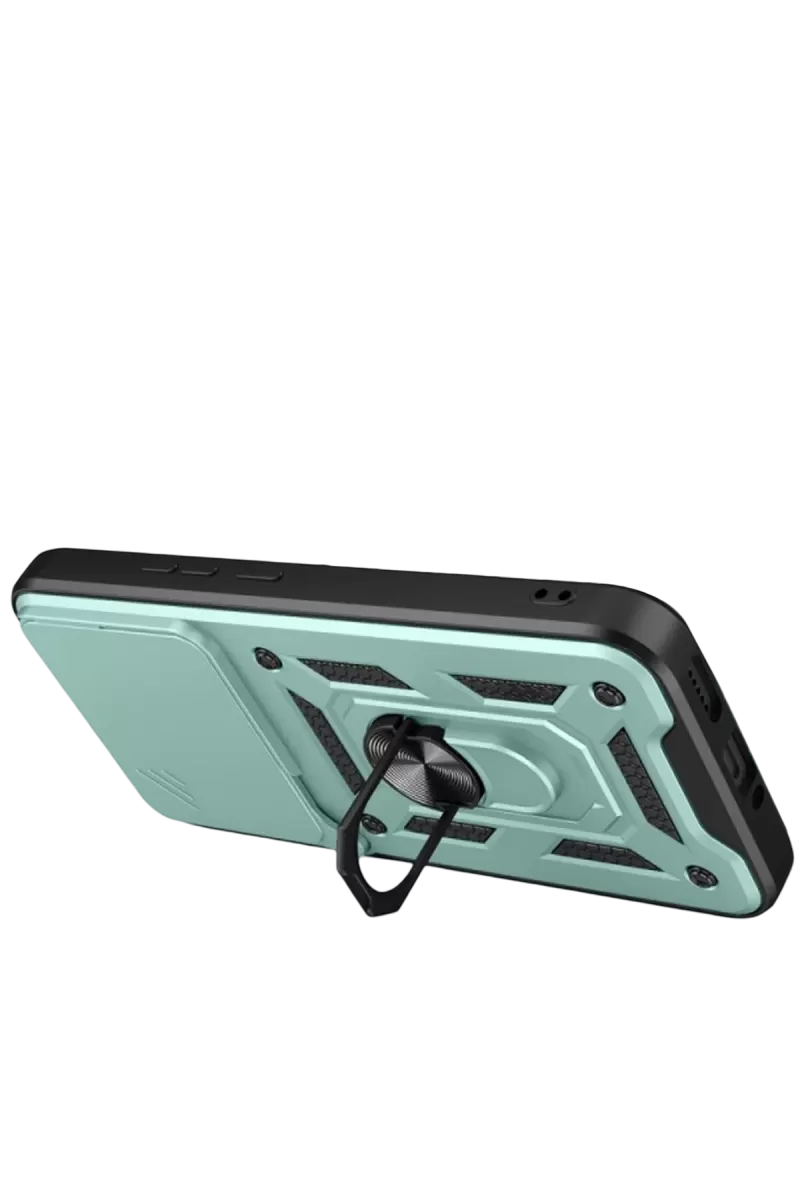 Newface Xiaomi Mi 15T Pro Pars Lens Yüzüklü Silikon - Yeşil