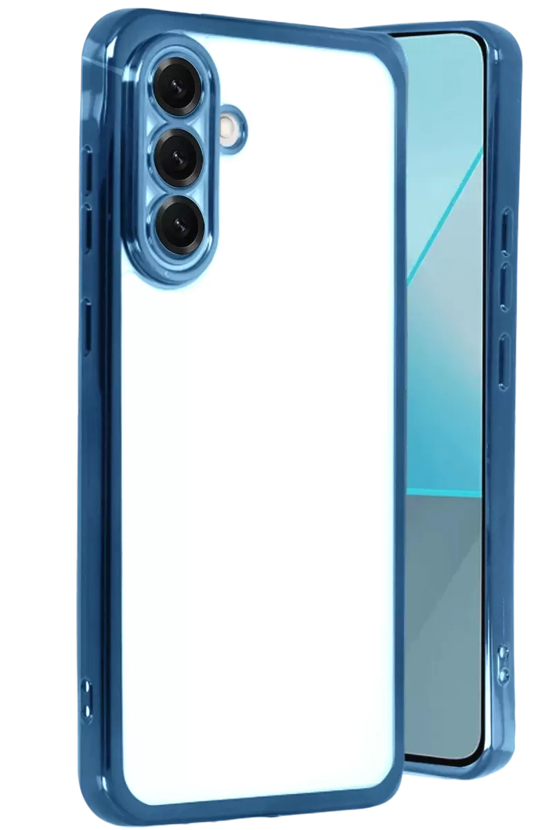 Newface Samsung Galaxy A17 5G Razer Lensli Silikon - Açık Mavi