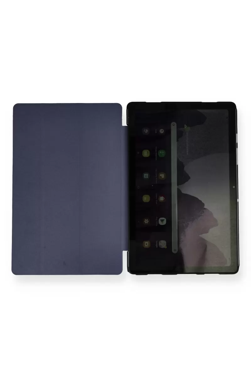 Newface Samsung Galaxy T970 Tab S7 Plus 12.4 Kılıf Tablet Smart Kılıf - Lacivert