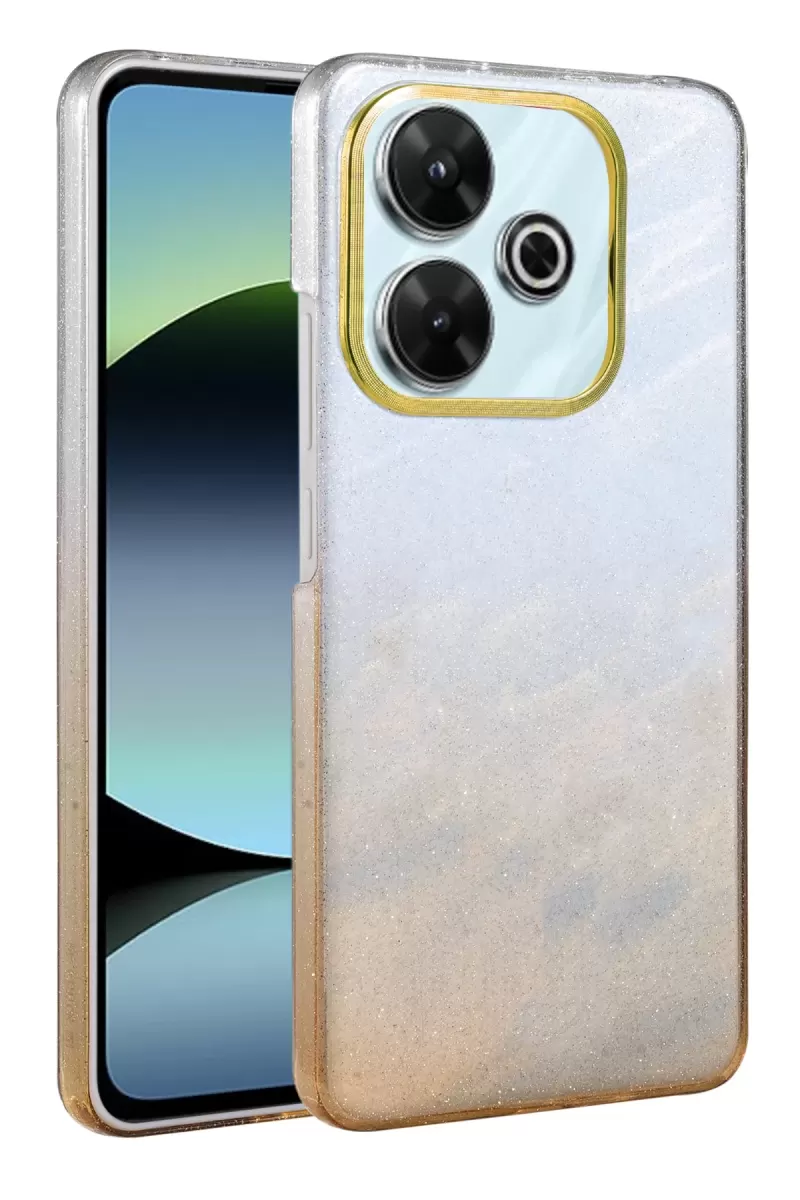 Newface Xiaomi Redmi 13 4G Glossy Kapak - Çöl Titanyum