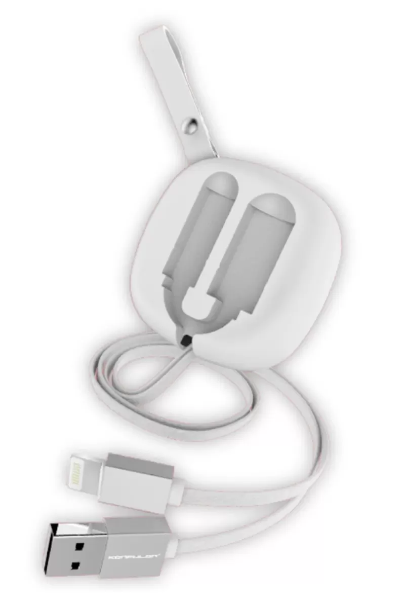 Konfulon S80 Lightning Kablo iphone Uyumlu 20cm-1M 2A - Beyaz