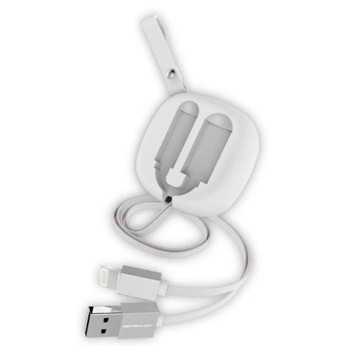 Konfulon S80 Lightning Kablo iphone Uyumlu 20cm-1M 2A - Beyaz