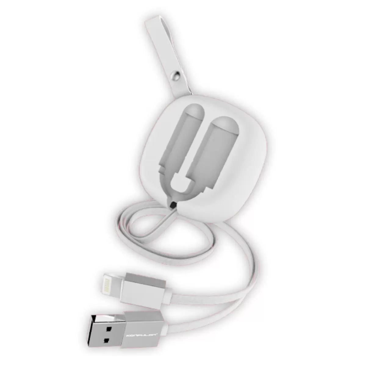 Konfulon S80 Lightning Kablo iphone Uyumlu 20cm-1M 2A - Beyaz