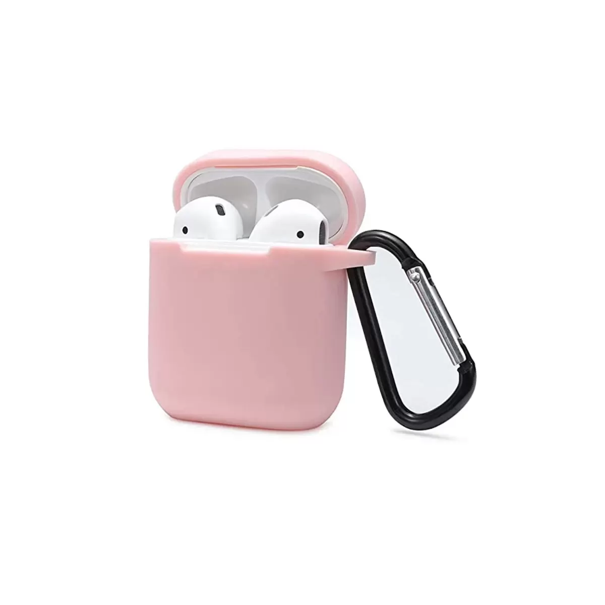 Newface Apple Airpods 2 (2.nesil) Sert Silikon Kılıf - Pudra
