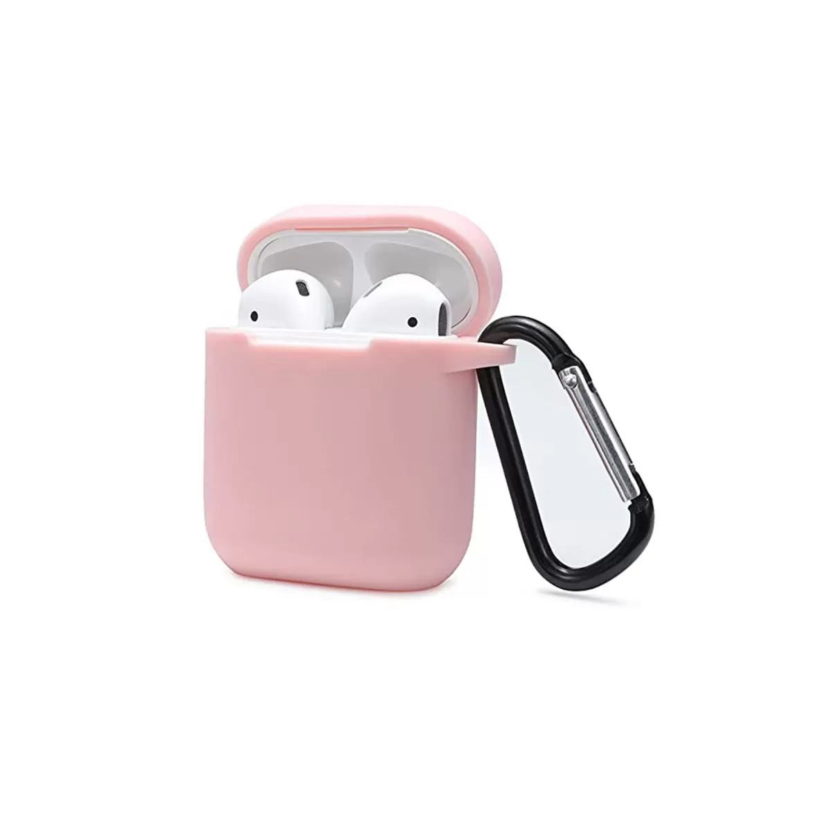 Newface Apple Airpods 2 (2.nesil) Sert Silikon Kılıf - Pudra