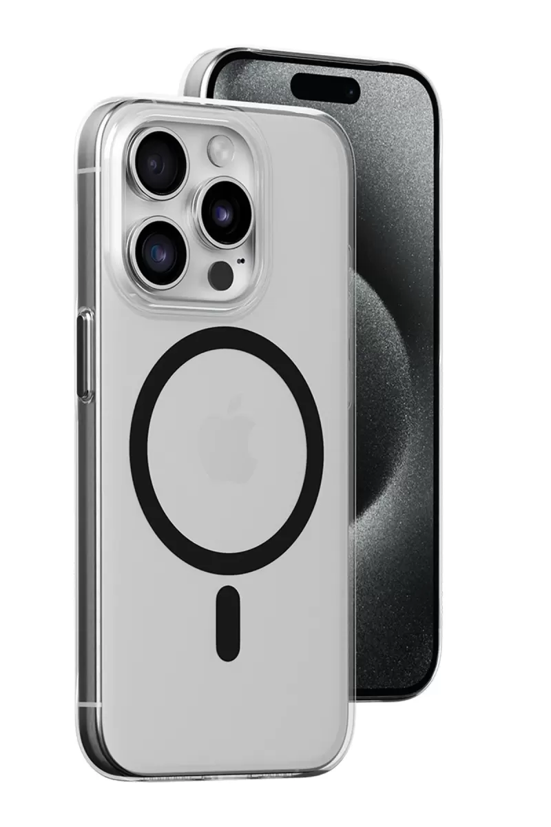Joko Apple iPhone 15 Pro Kılıf Bubble Magsafe Kapak - Siyah